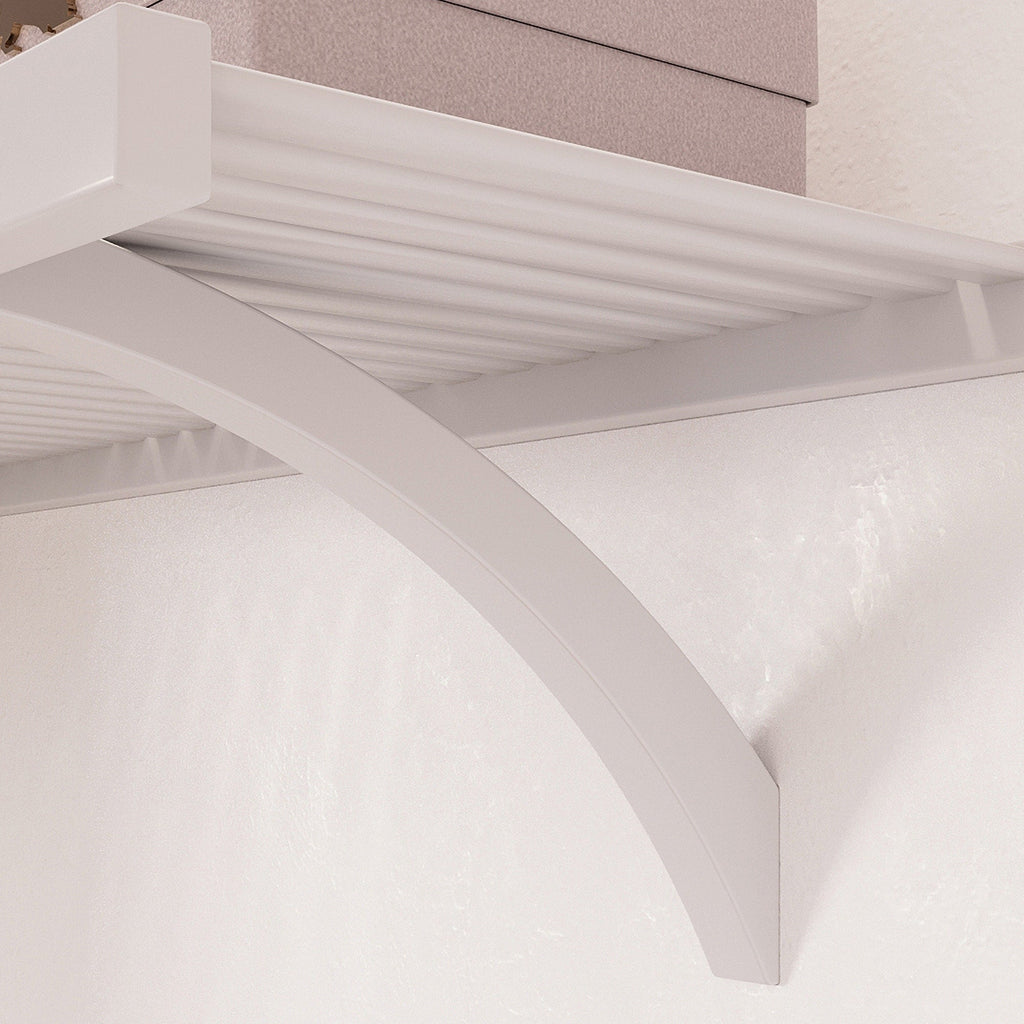 Système de placard en bois massif John Louis Home avec 3 tiroirs blanc