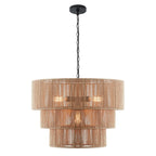 Suspension bohème KAWOTI largeur 26, 5 lumières, 4 niveaux