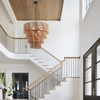 Suspension bohème KAWOTI largeur 26, 5 lumières, 4 niveaux