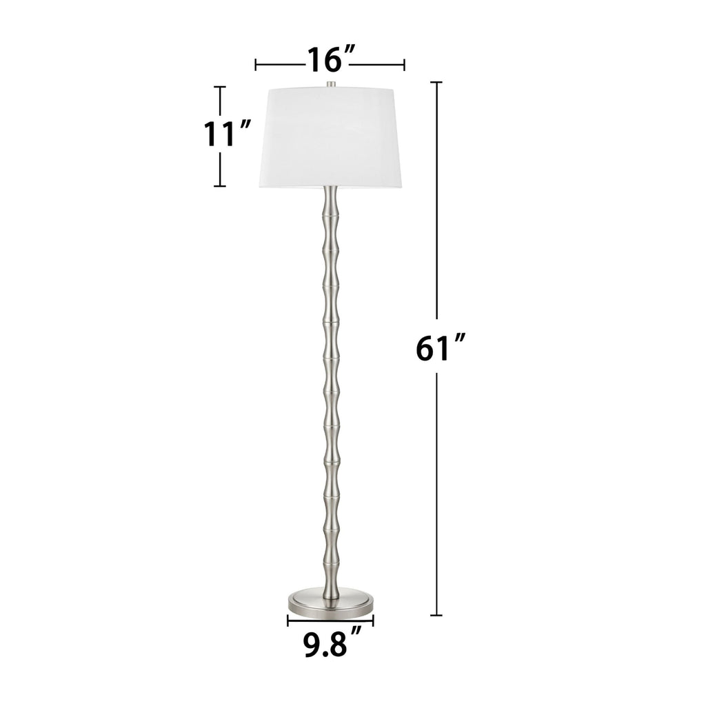 Lampadaire KAWOTI 61'' avec abat-jour en tissu Empire