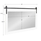 Miroir mural rectangulaire rustique Kate et Laurel Cates