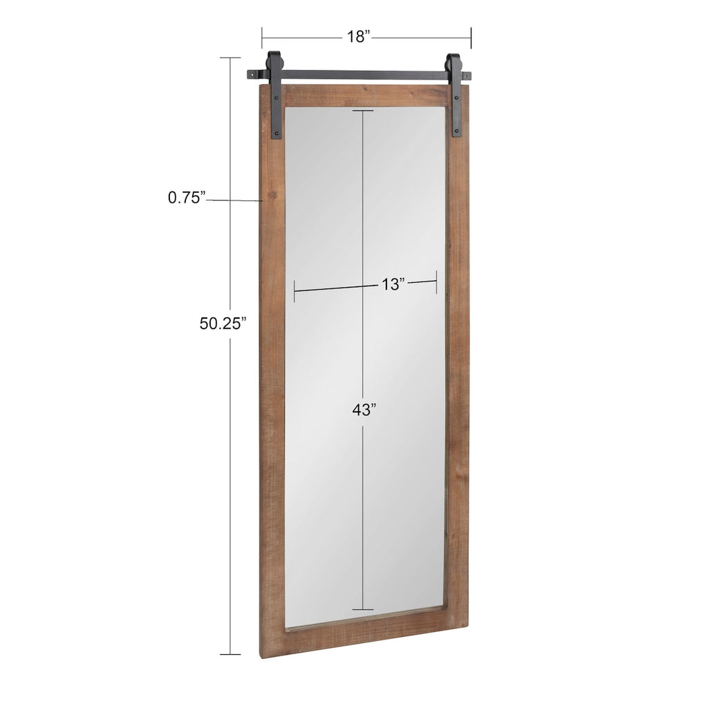 Miroir mural rectangulaire rustique Kate et Laurel Cates