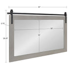 Miroir mural rectangulaire rustique Kate et Laurel Cates