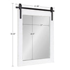 Miroir mural rectangulaire rustique Kate et Laurel Cates