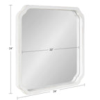 Miroir mural carré en bois Kate et Laurel Marston