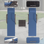 Ensemble de chaises longues d'extérieur 3 pièces Kullavik