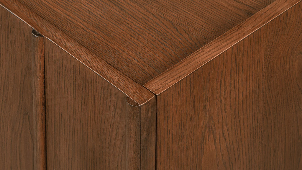 Unité de média Tidal, noyer teinté