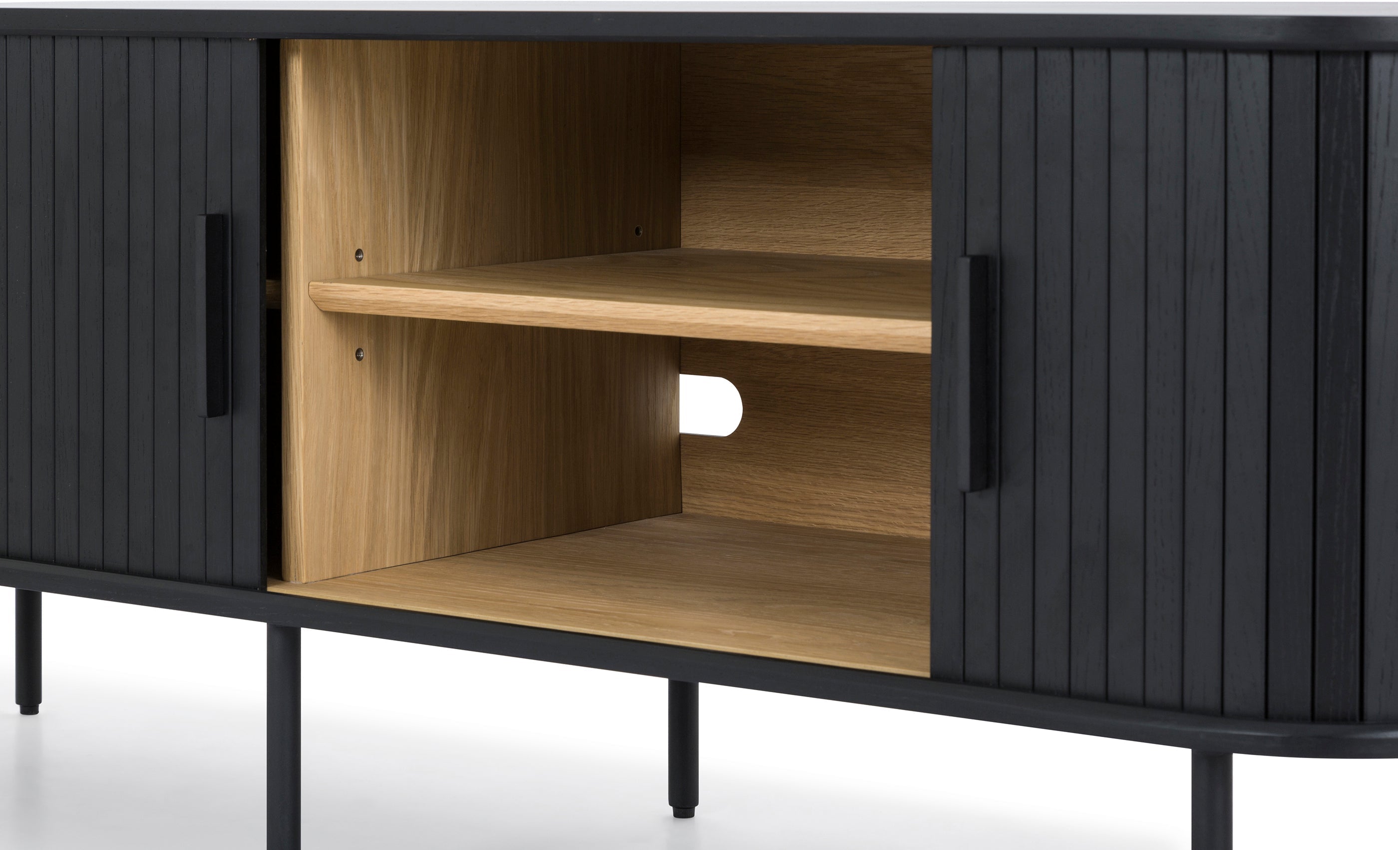 Meuble TV Easy Edge, chêne noir