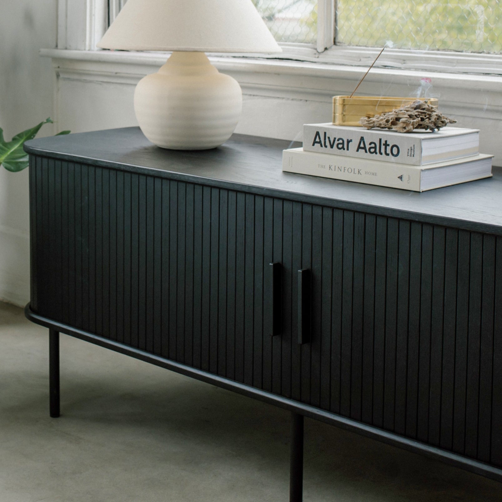 Meuble TV Easy Edge, chêne noir