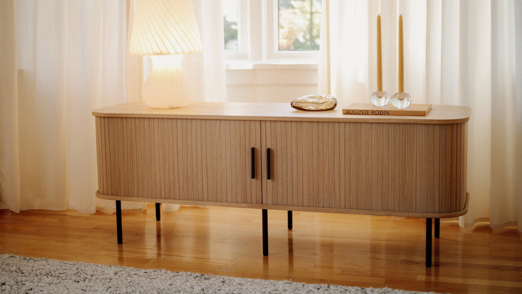 Meuble TV Easy Edge, chêne blanc