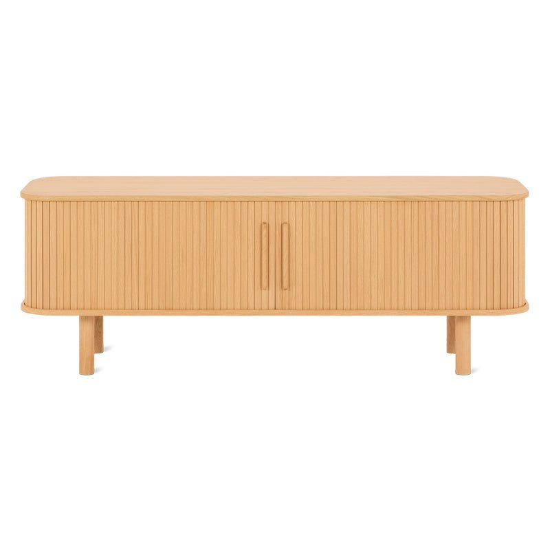 Meuble TV Easy Edge tout en bois, chêne blanc