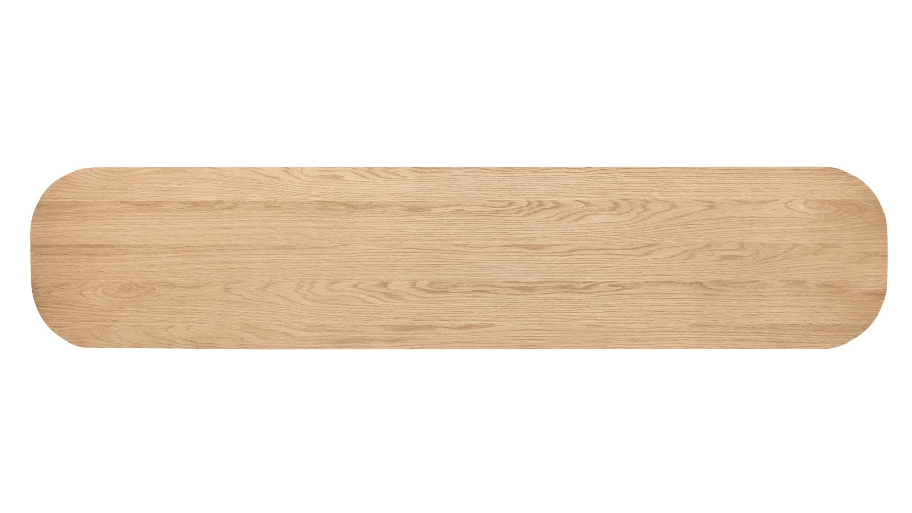 Meuble TV vitrine, chêne blanc