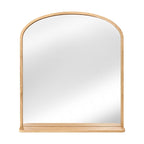 Miroir rond Go Round, chêne blanchi