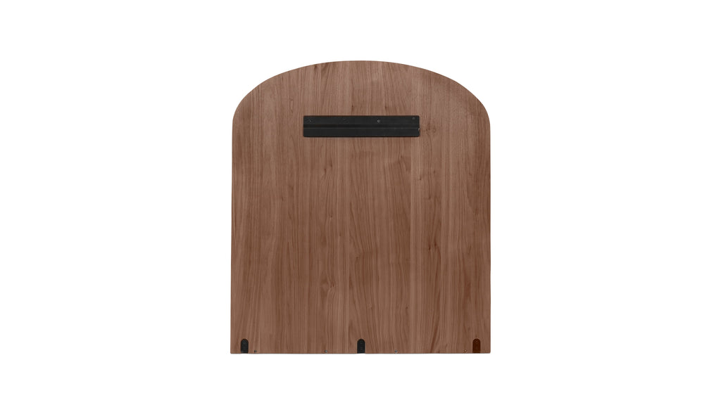 Miroir rond Go Round, noyer