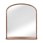 Miroir rond Go Round, noyer