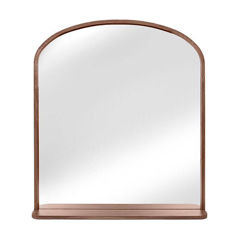 Miroir rond Go Round, noyer