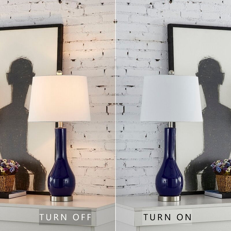 Ensemble de lampes de table en céramique 28,5 avec USB (lot de 2)