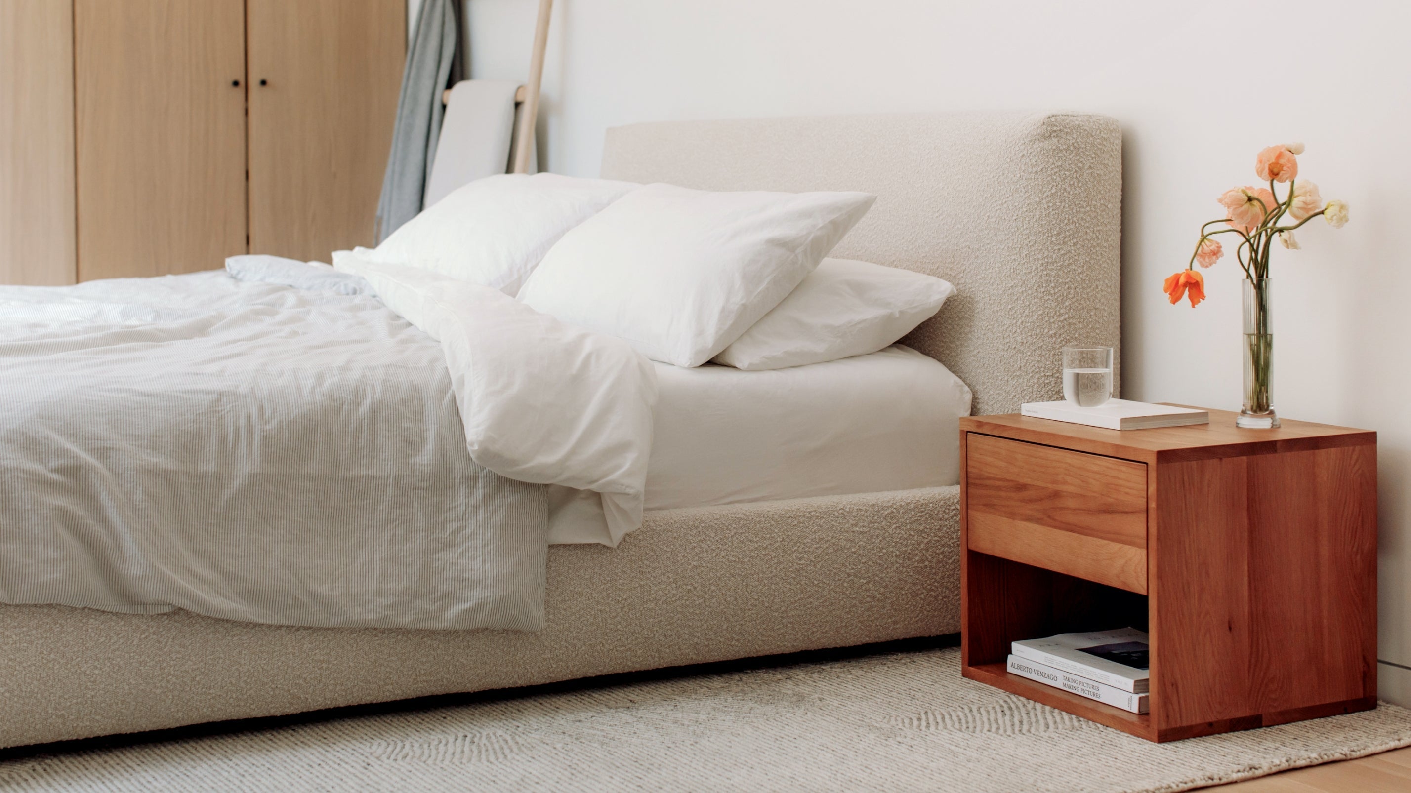 Table de chevet Rest Easy avec tiroir, chêne