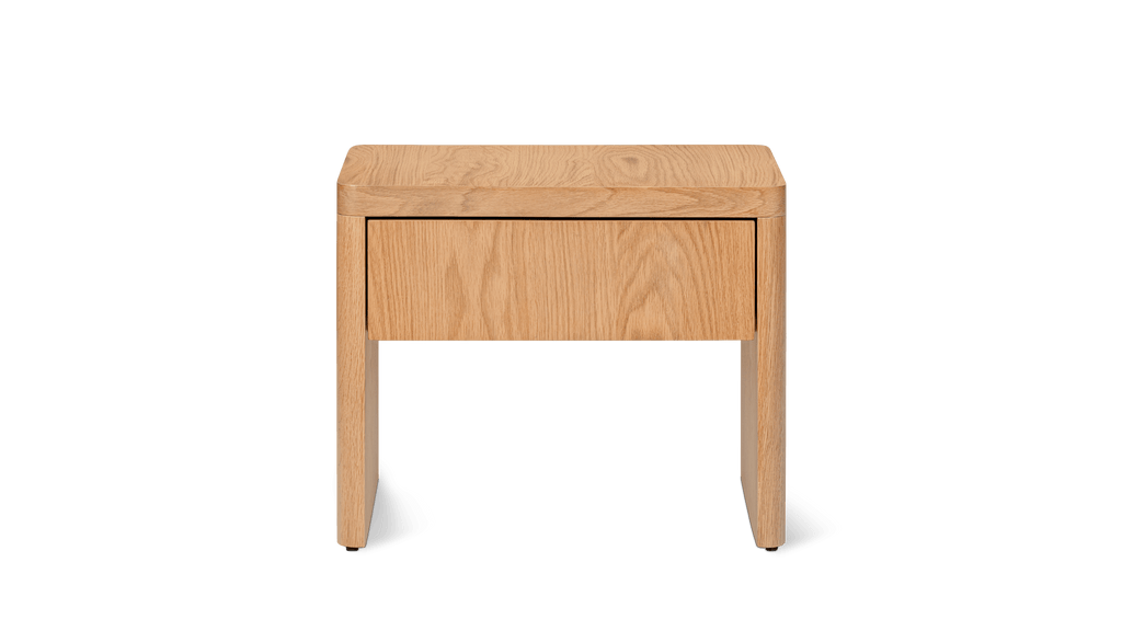 Table de chevet Form, chêne blanc