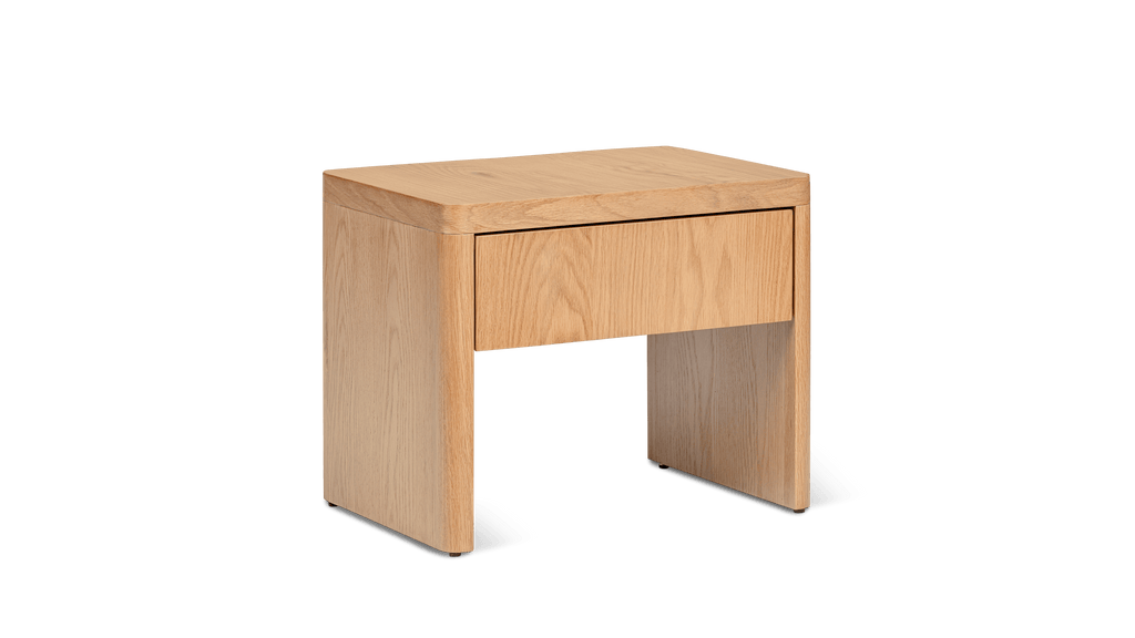 Table de chevet Form, chêne blanc