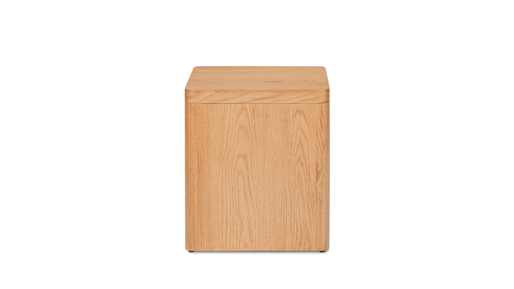 Table de chevet Form, chêne blanc