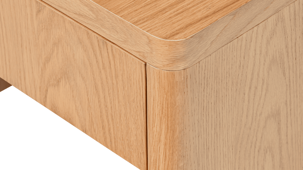 Table de chevet Form, chêne blanc