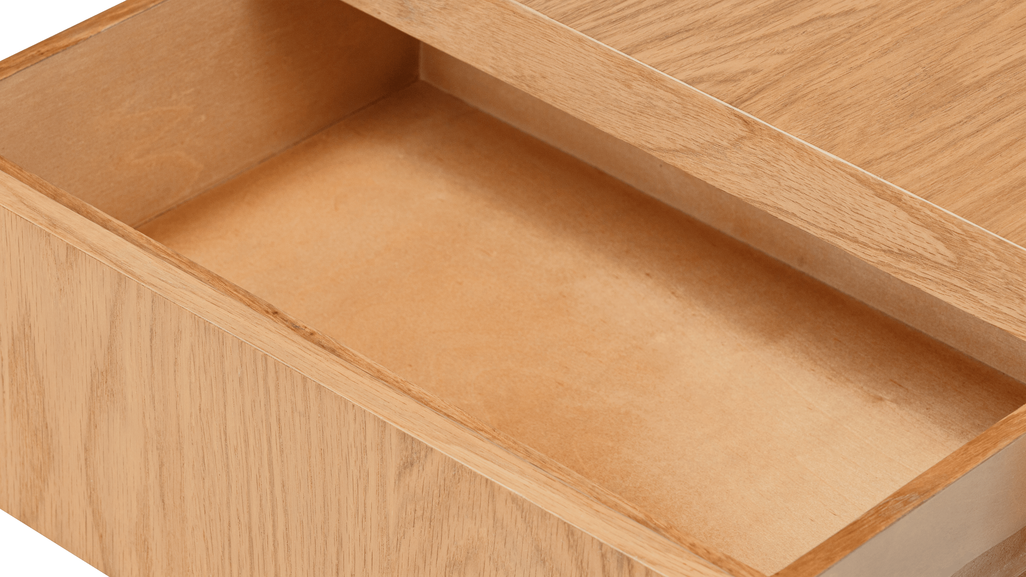 Table de chevet Form, chêne blanc