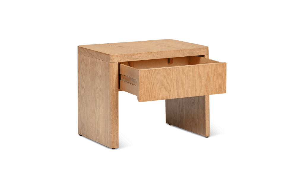 Table de chevet Form, chêne blanc