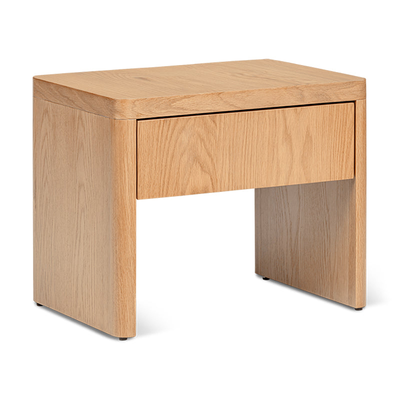 Table de chevet Form, chêne blanc