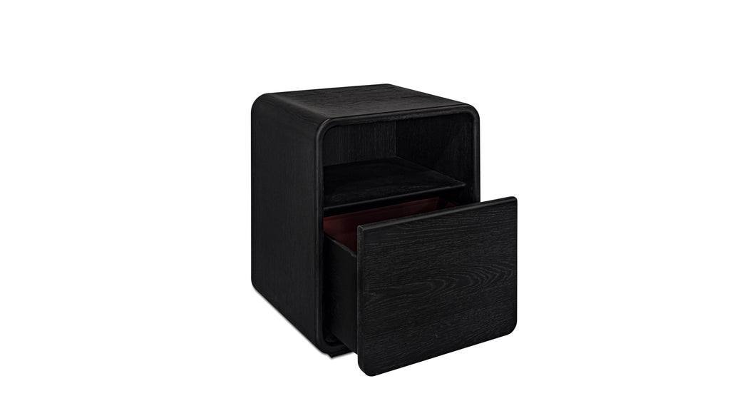 Table de chevet Call Me, chêne noir