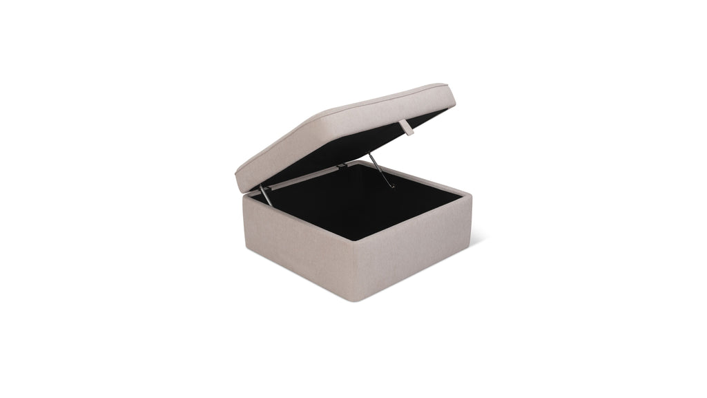 Pouf de rangement Pod, grand, latte