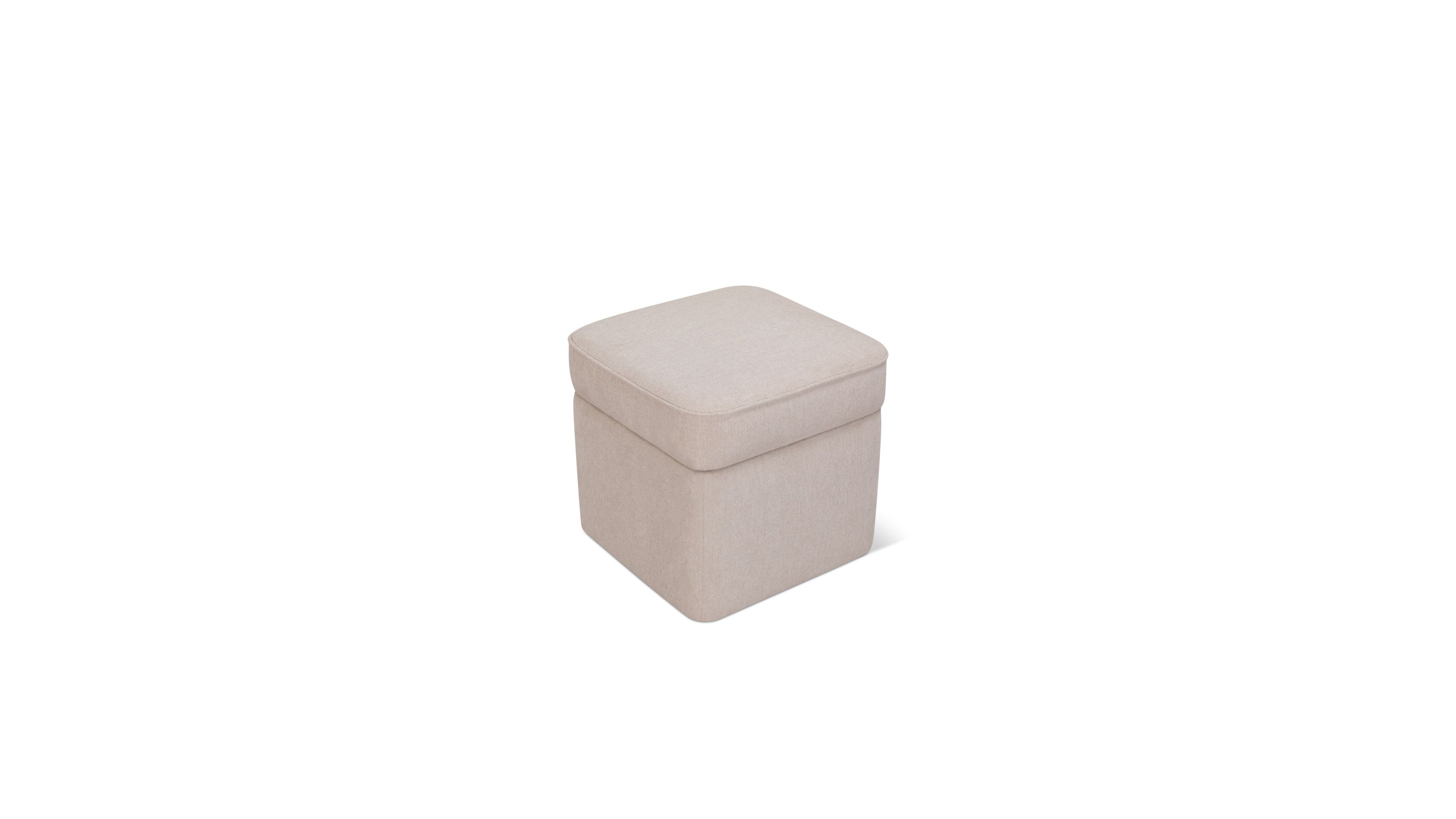 Pouf de rangement pour capsules, petit, couleur latte