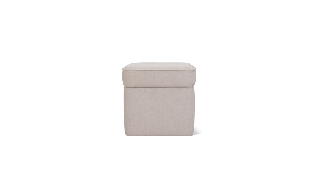 Pouf de rangement pour capsules, petit, couleur latte