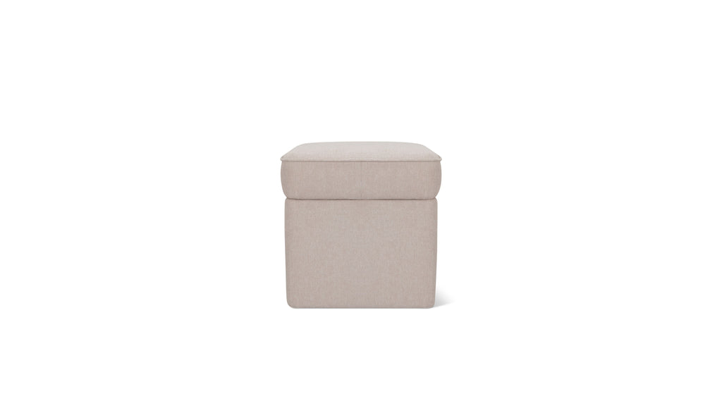 Pouf de rangement pour capsules, petit, couleur latte