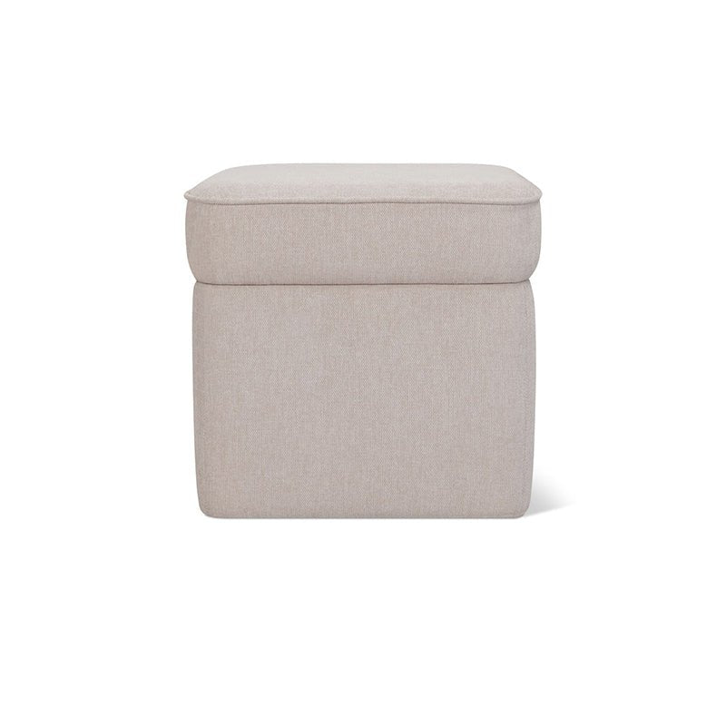 Pouf de rangement pour capsules, petit, couleur latte