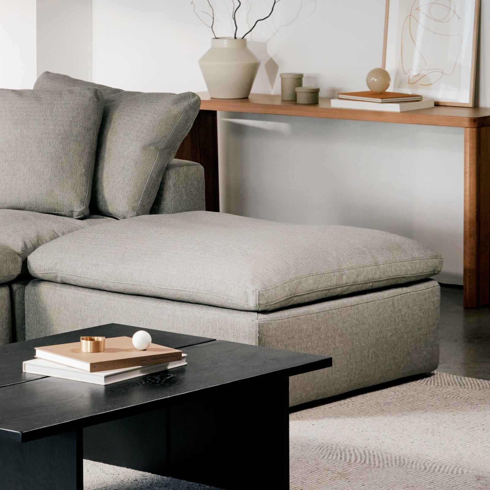 Pouf Movie Night™, grand modèle, couleur argile