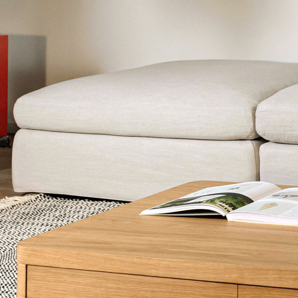 Pouf Get Together™, grand modèle, couleur argile