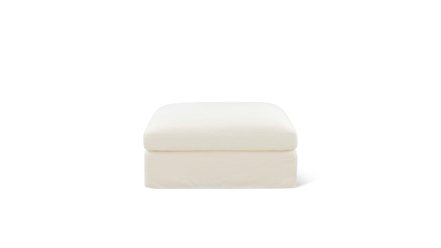 Pouf Get Together™, grand modèle, lin crème