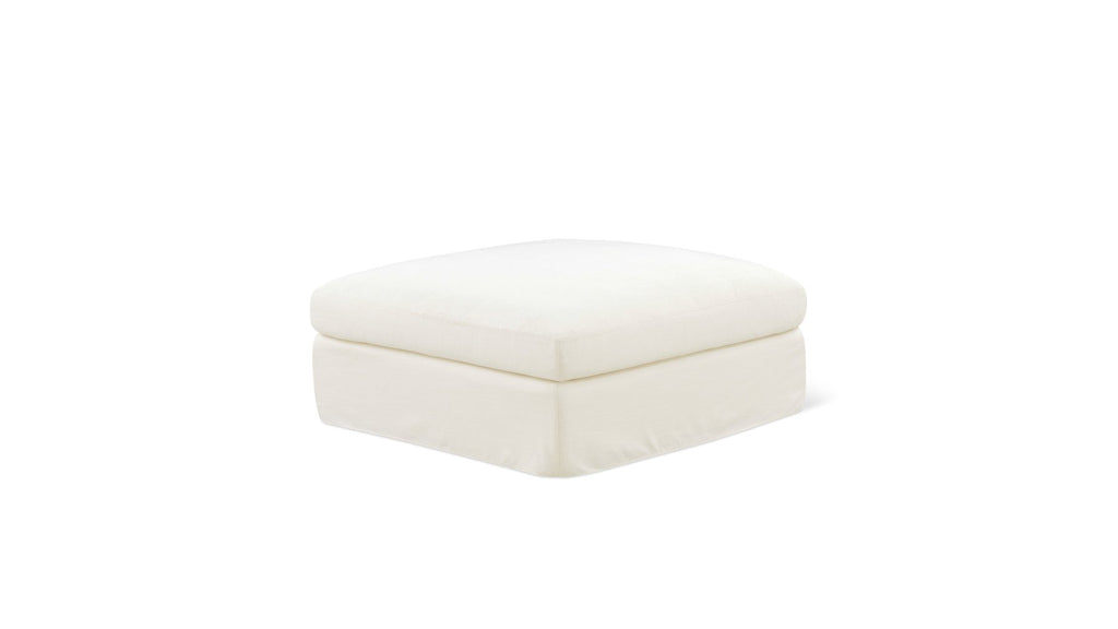 Pouf Get Together™, grand modèle, lin crème