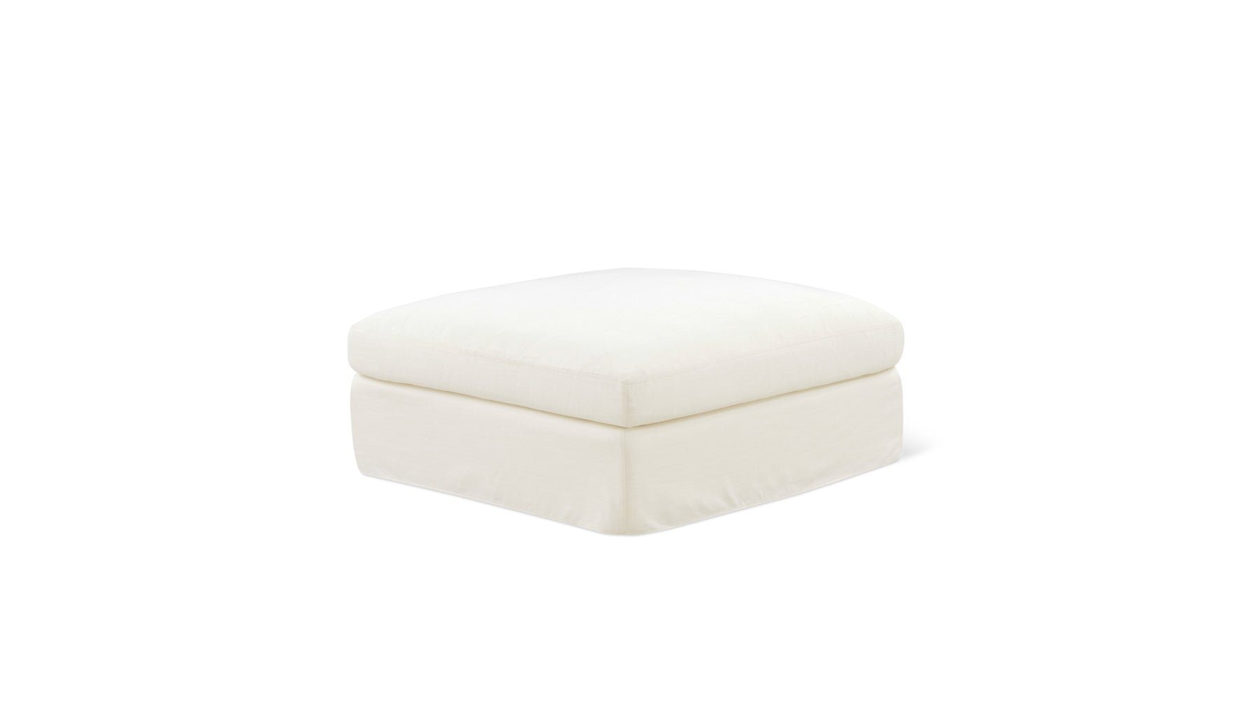 Pouf Get Together™, grand modèle, lin crème