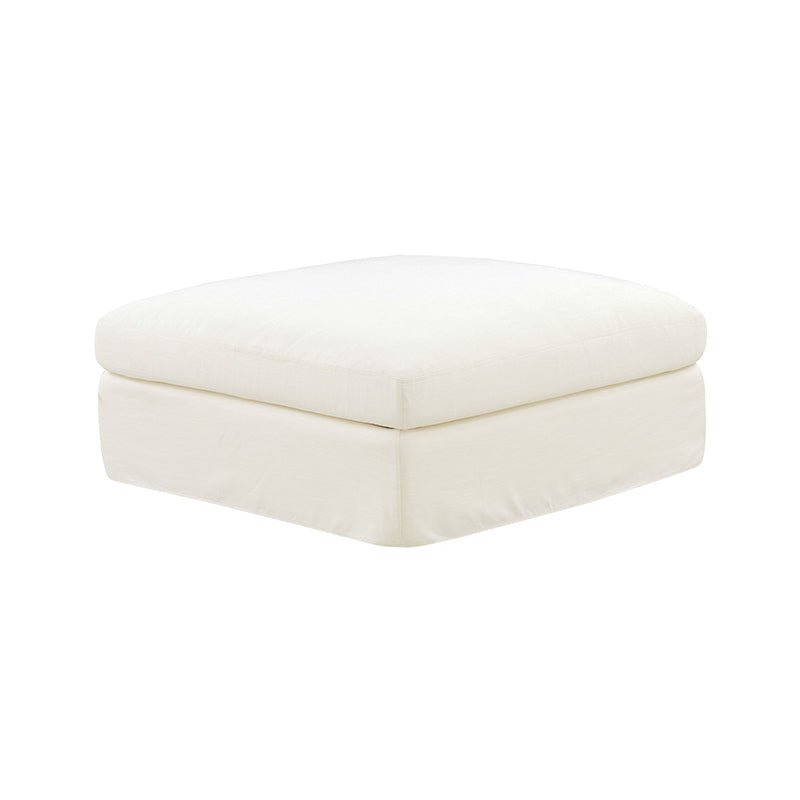 Pouf Get Together™, grand modèle, lin crème