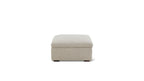 Pouf de rangement amovible, couleur galet clair