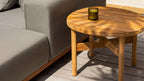 Table basse d'extérieur Table Talk, petite, en teck