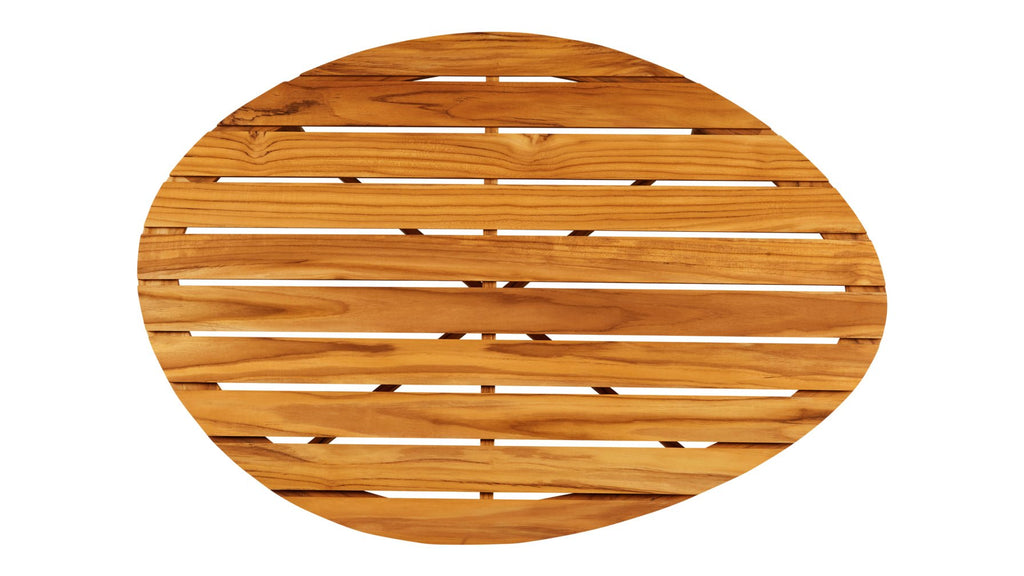 Table basse d'extérieur Table Talk, grand modèle, en teck