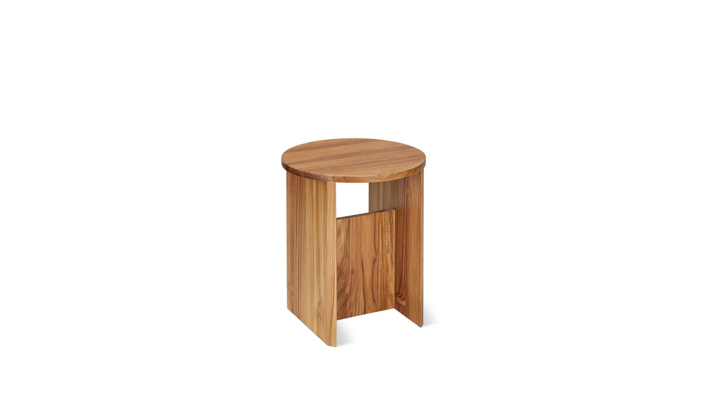 Tabouret de campagne, teck