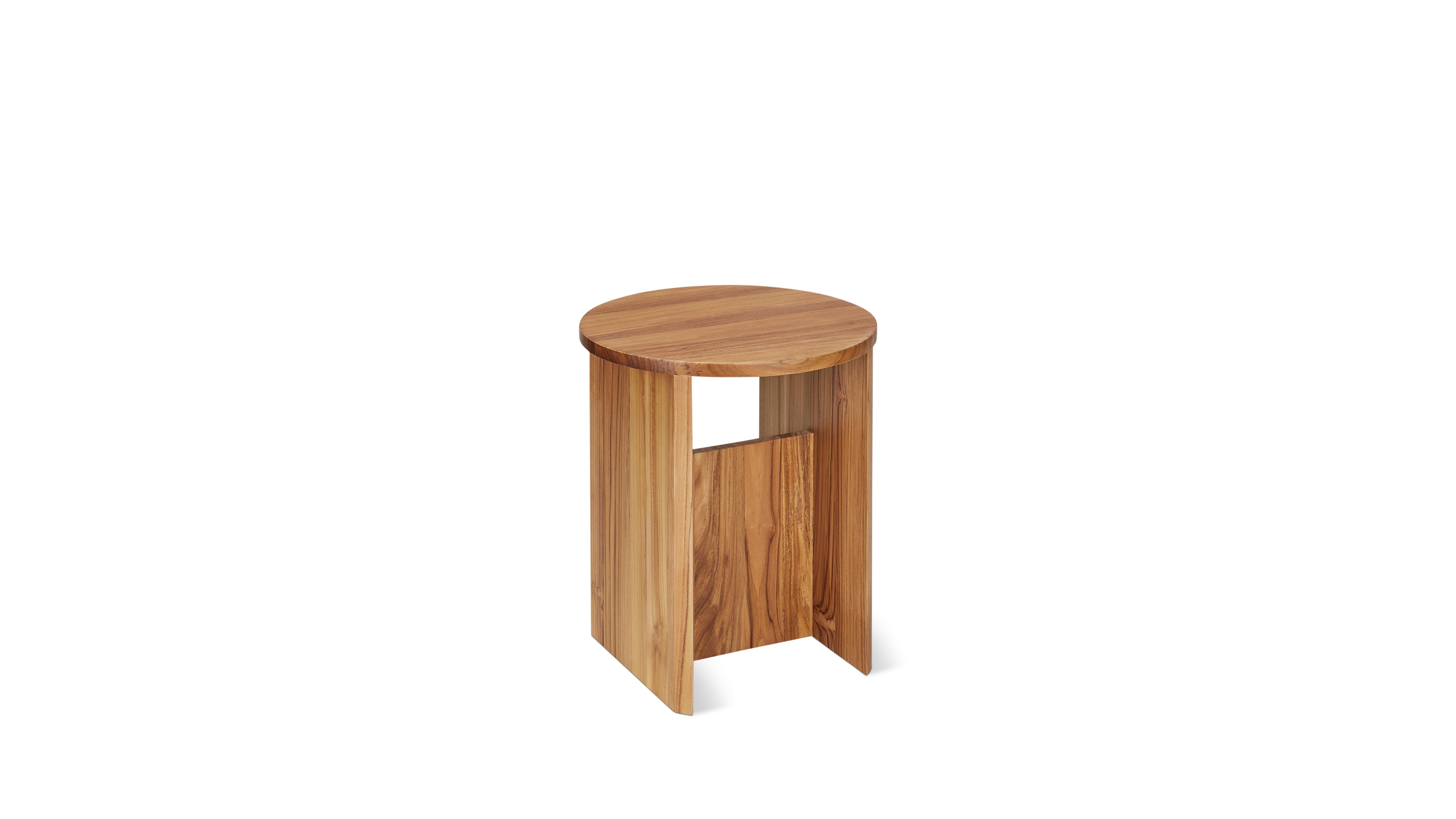 Tabouret de campagne, teck