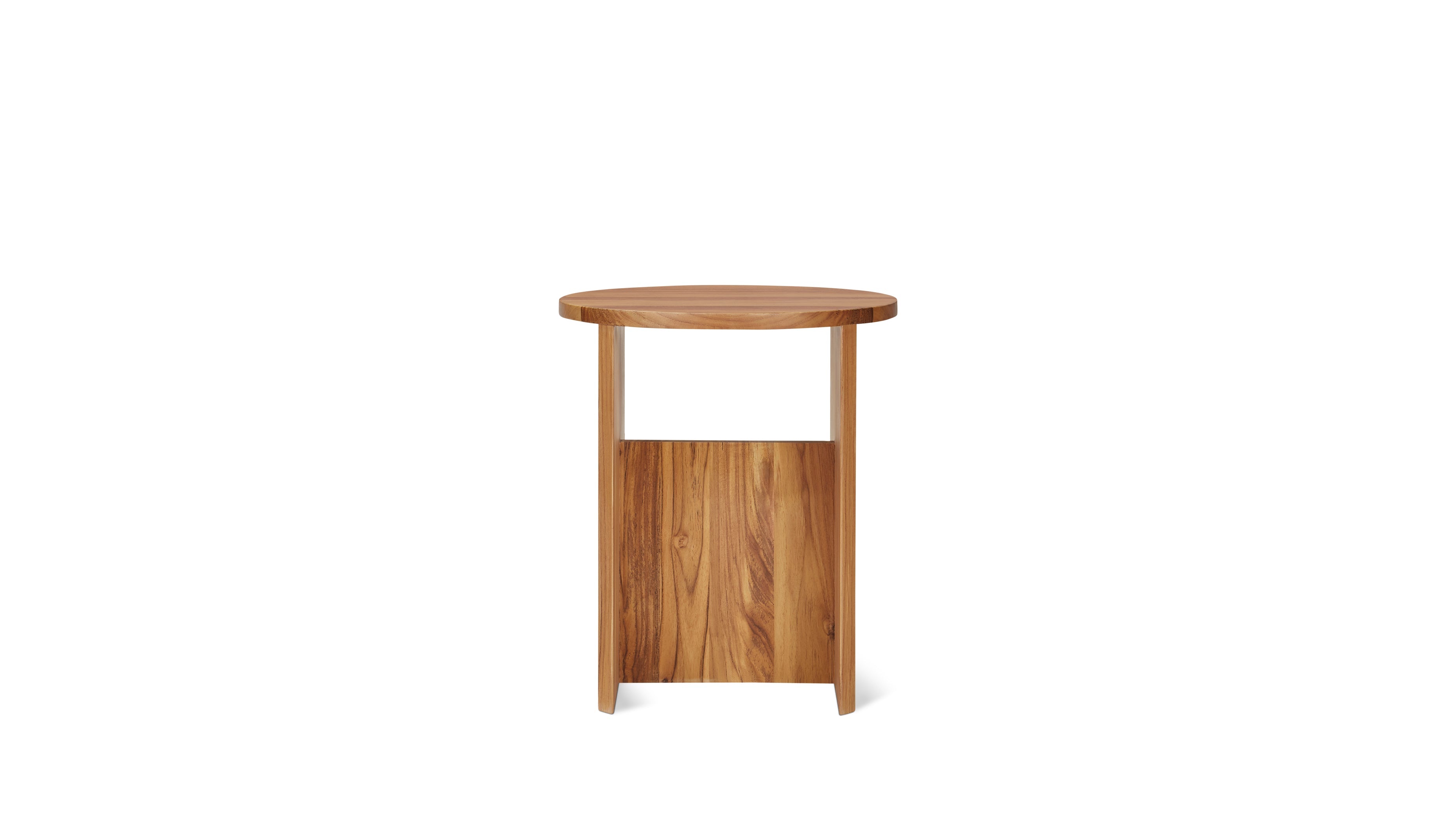 Tabouret de campagne, teck