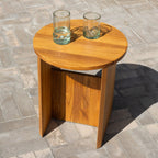 Tabouret de campagne, teck