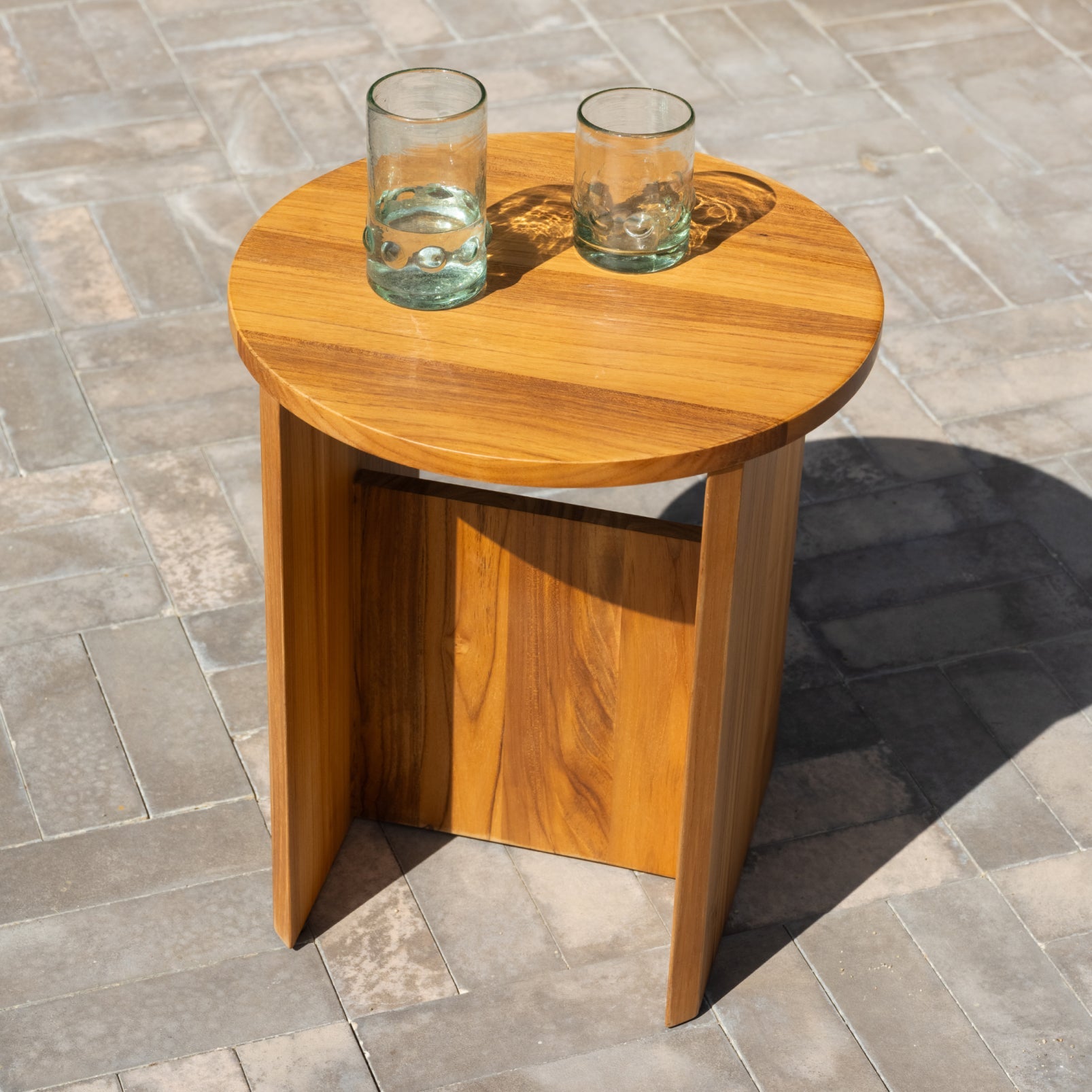 Tabouret de campagne, teck