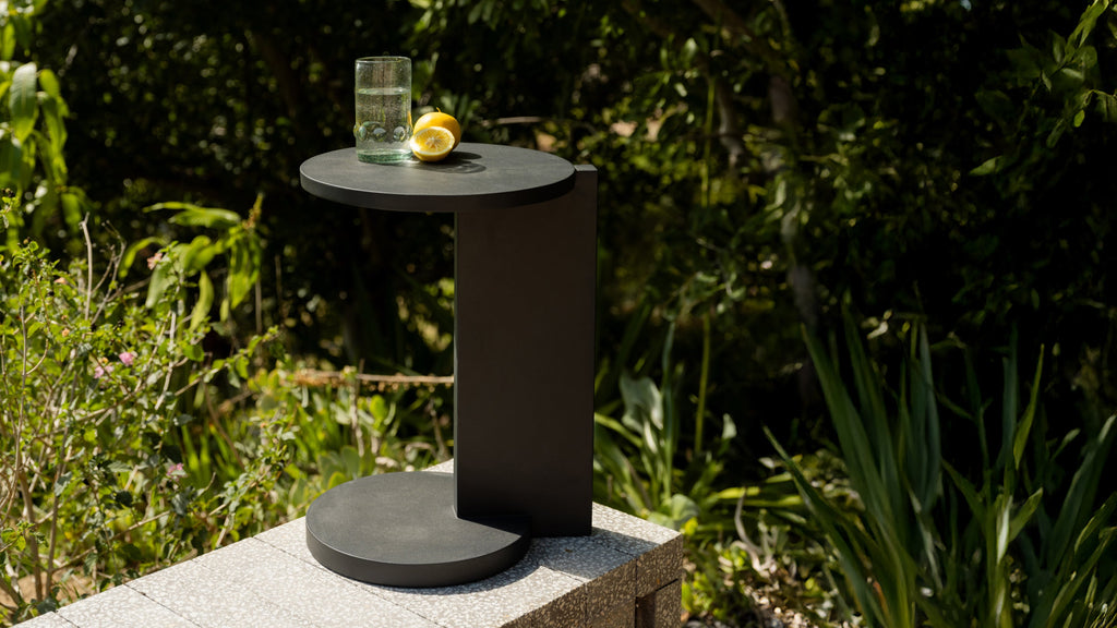 Table d'extérieur By Your Side, métal noir